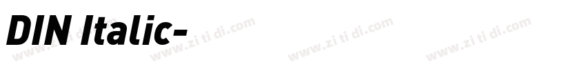 DIN Italic字体转换